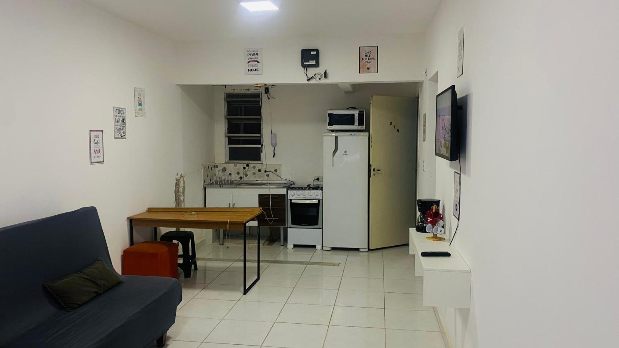 Apartamento Kit Net Pe Na Areia Praia Grande  Eksteriør bilde