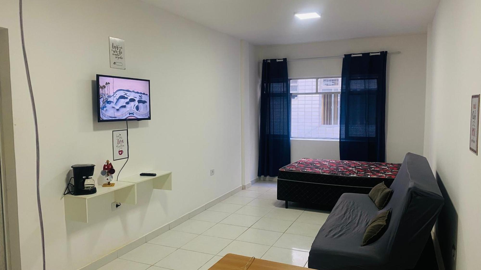 Apartamento Kit Net Pe Na Areia Praia Grande  Eksteriør bilde